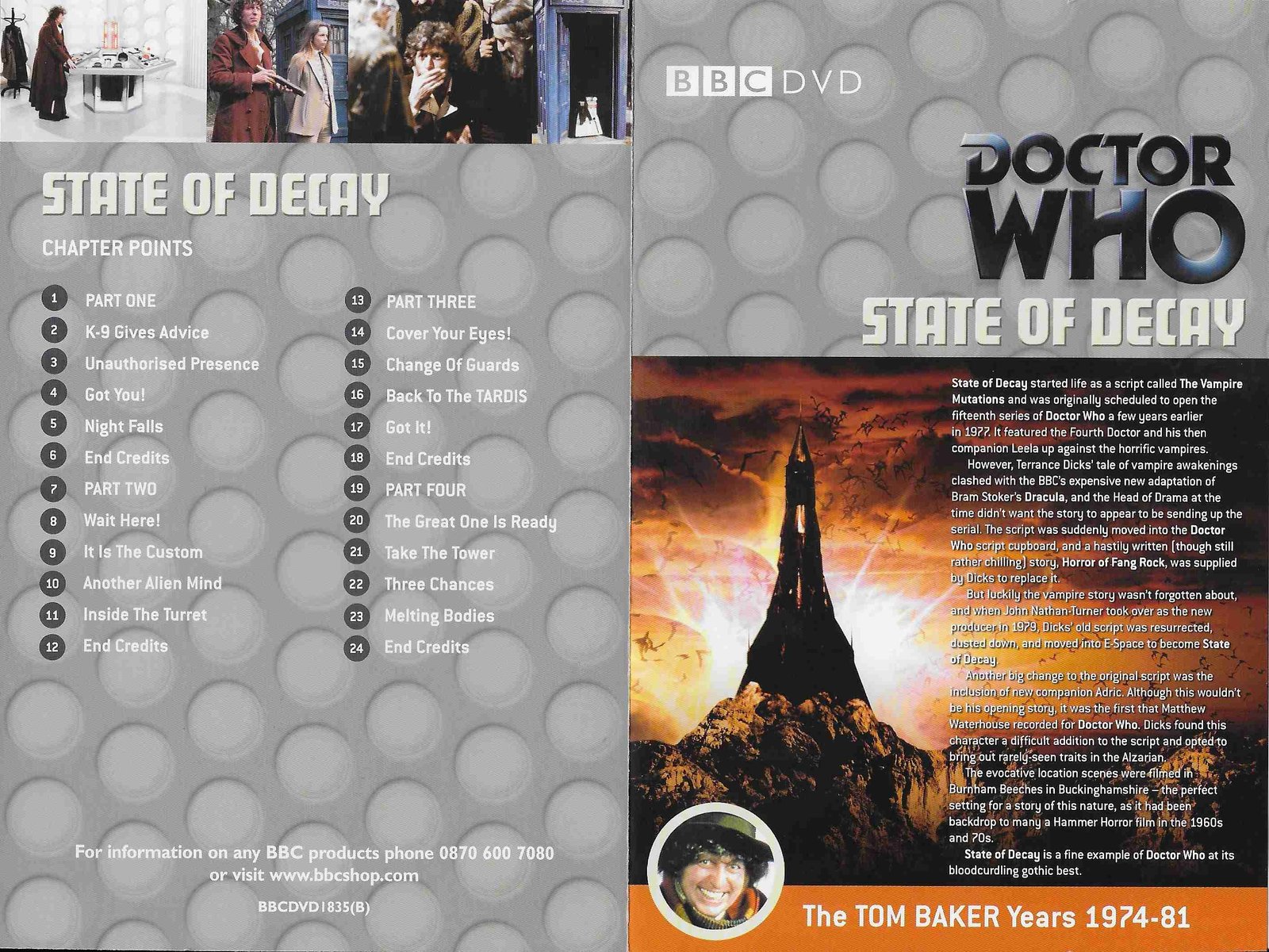 Inserts from BBCDVD 1835B